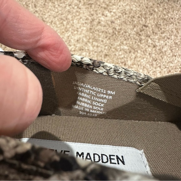 Steve Madden Jalia Snakeskin Slip On Sneakers - Picture 7 of 7